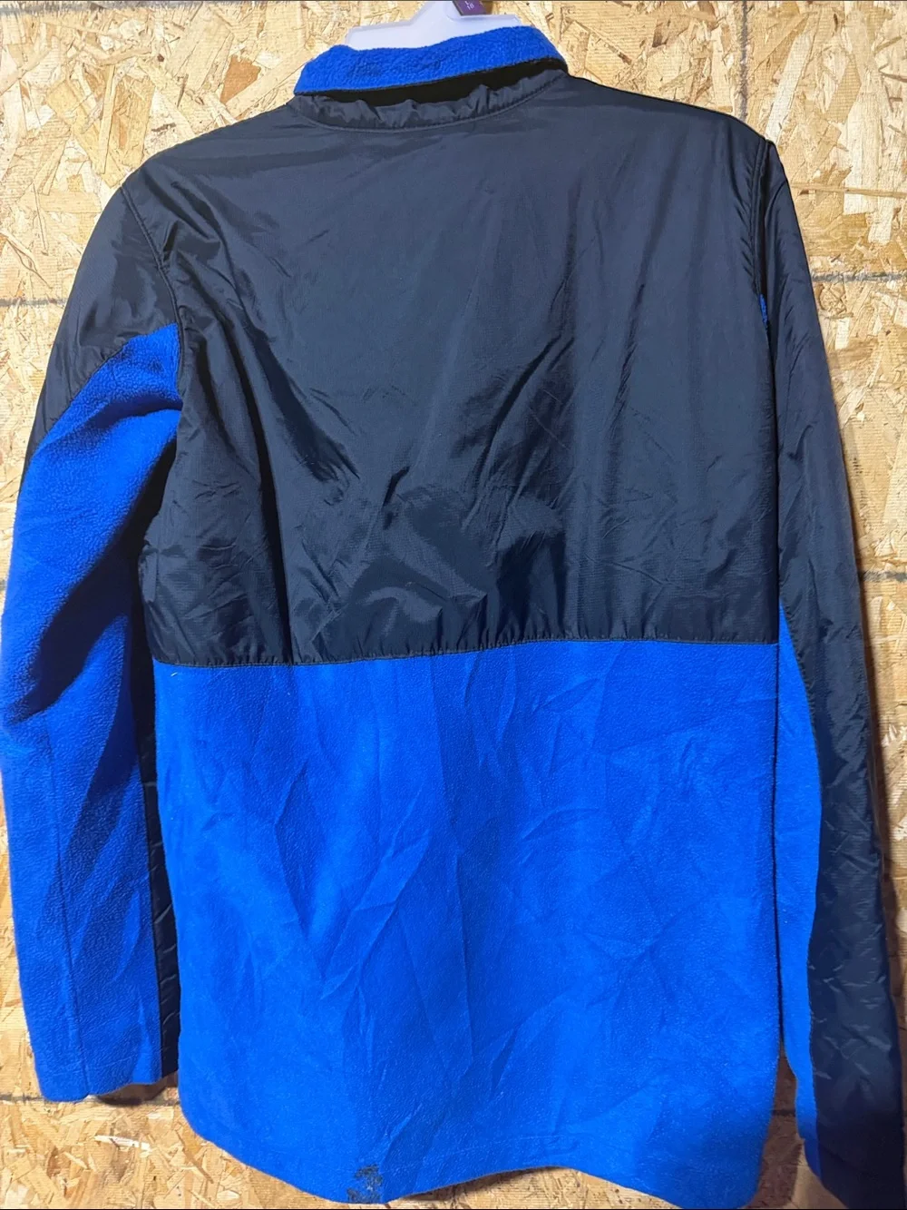 Columbia Blue and Black Lightweight Zip Fleece Jacket